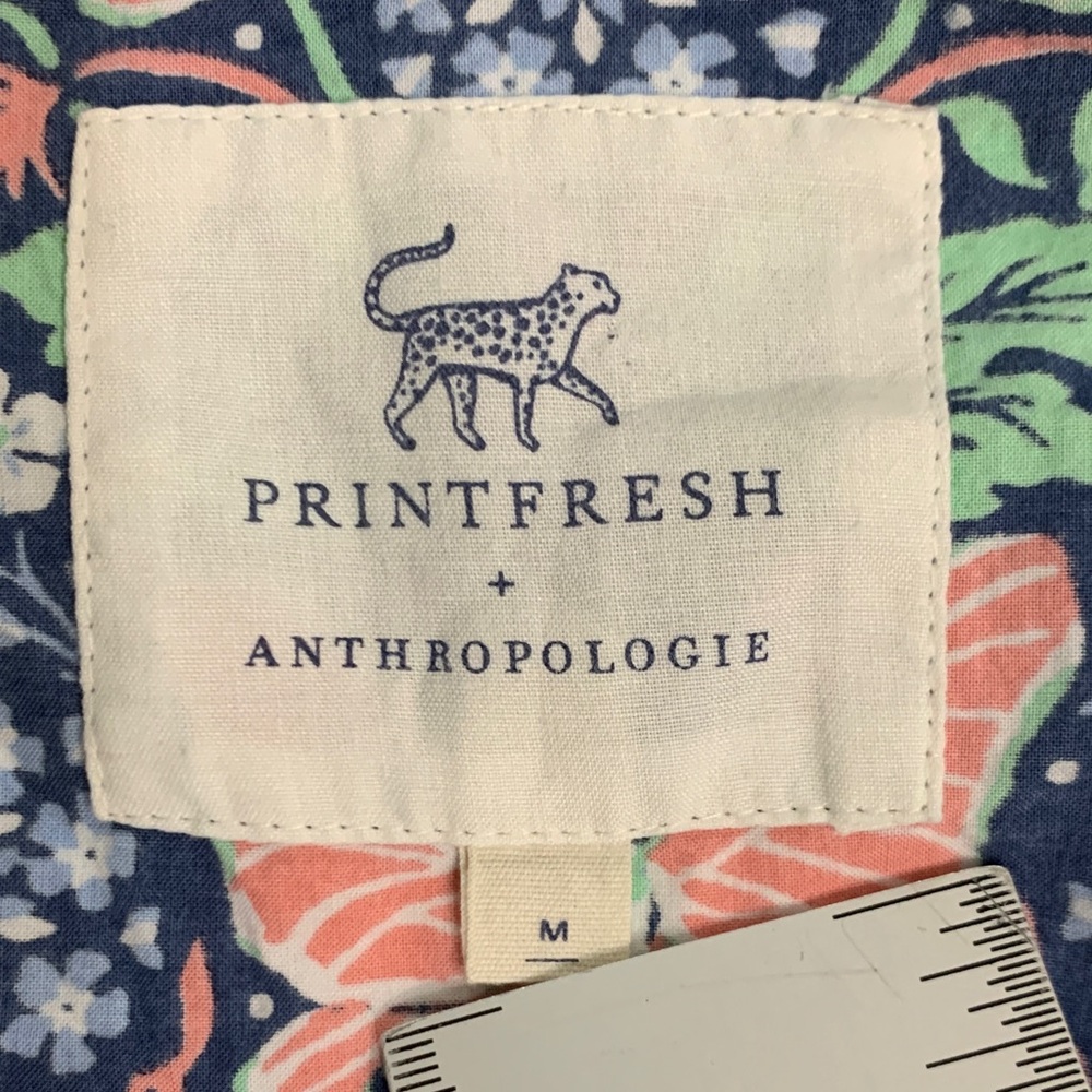 Printfresh x Anthropologie Butterfly Organic Cotton Pajama Top Shirt M - Picture 7 of 12